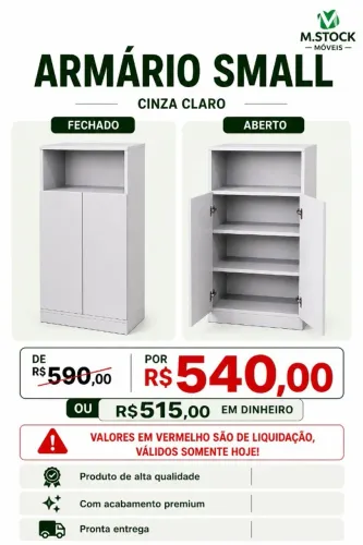 armario small 2 portas 