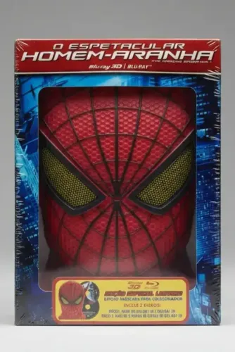 Blu Ray gift Set O Espetacular Homem Aranha Edição Máscara 2 discos 3D lacrado