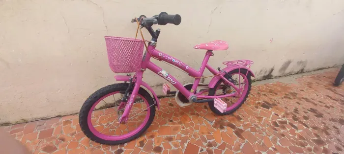 Bicicleta infantil feminina semi-nova