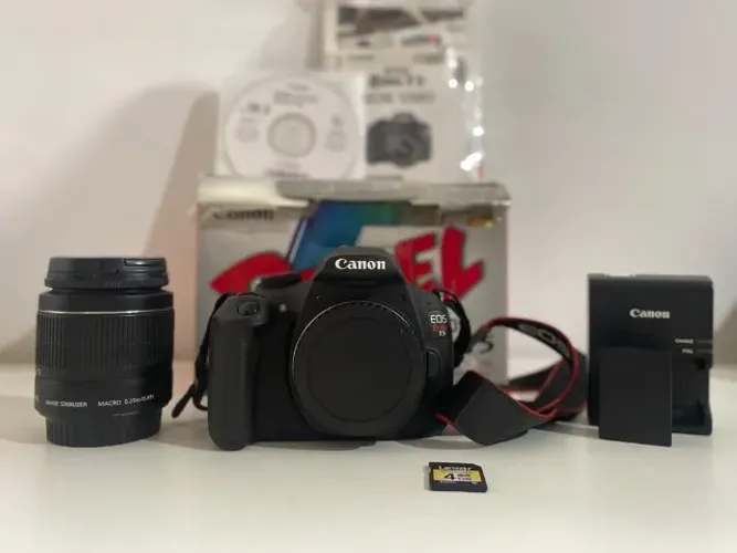 Canon Eos Rebel T5 Com Lente 18-55mm, Carregador e Bateria