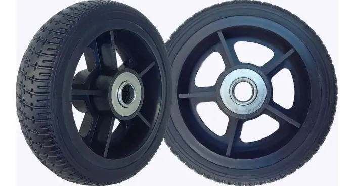 RODA RAIADA 6X2 PP COM DUPLO ROLAMENTO ESFERA 