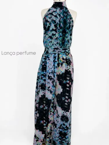 Vestido longo lança perfume, tamanho p