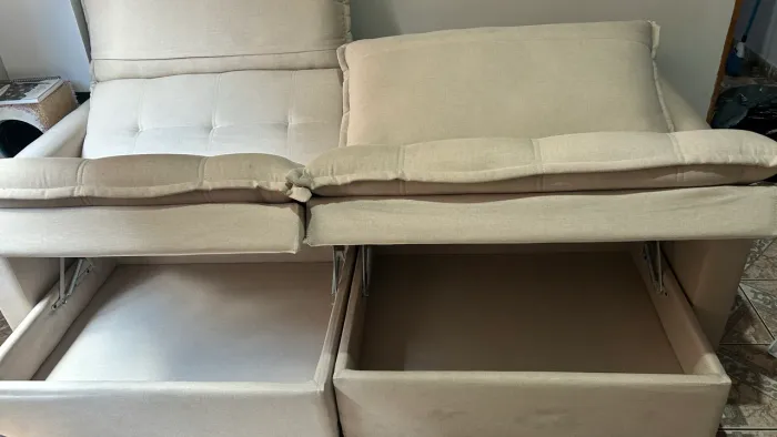 Sofá Baú retrátil (vira cama)