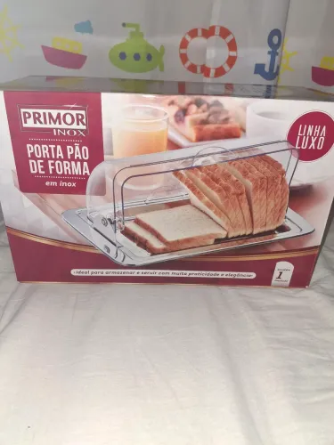 Porta pão de forma de inox