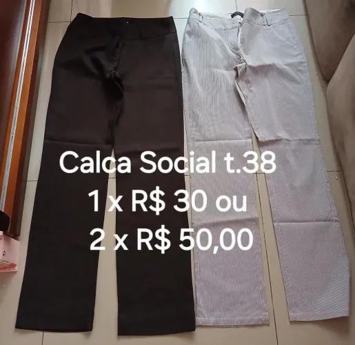 Calça social tamanho 38