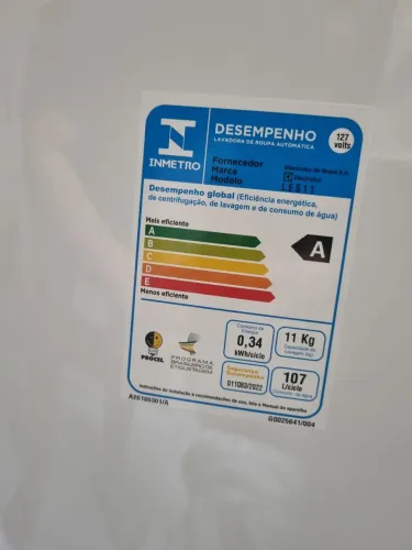 Máquina de lavar Eletrolux 11kg Les11