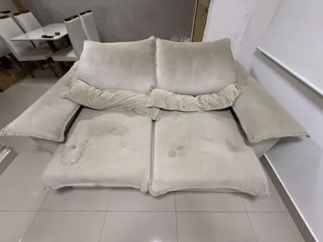 Sofá cama retrátil e reclinável 2 lugares - 2,10m de largura