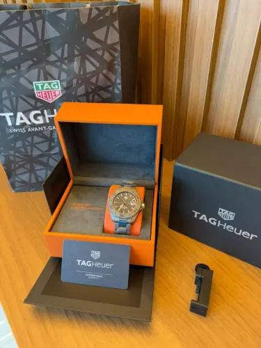 TAG Heuer Aquaracer x Bamford (Qualidade Super) <br><br>Tamanho 43mm<br>Full set <br>Todo em titânio <br>