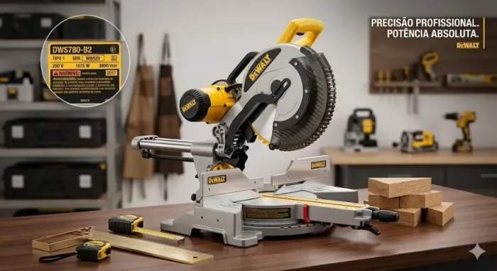 Serra Esquadria Dewalt Dws780 1675w Telescopica