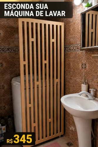 Painel Para Esconder Máquina de Lavar 180x65 MDF 15mm