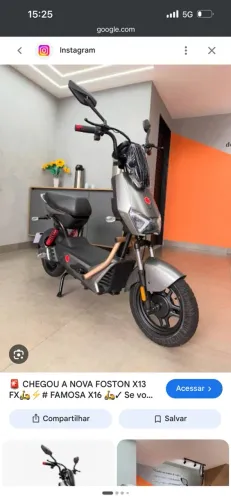 Moto elétrica foston x16