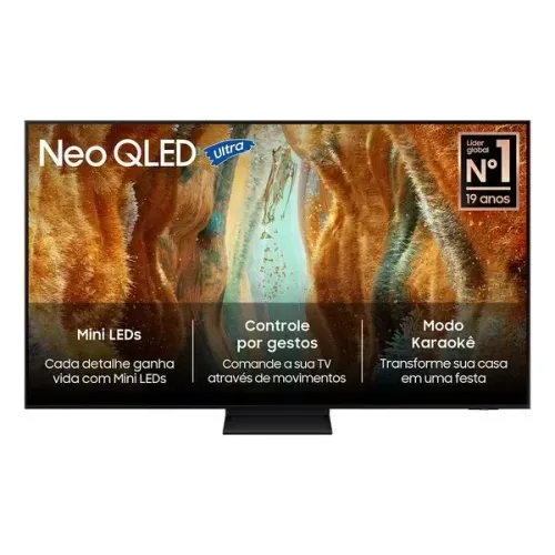 Samsung Vision AI TV 55" NEO QLED Ultra 4K QN70F 2025, Mini LED, Processador com AI