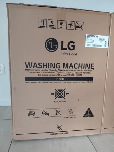 Lava e SECA LG inox modelo Vc4 12kg com IA nova lacrada 