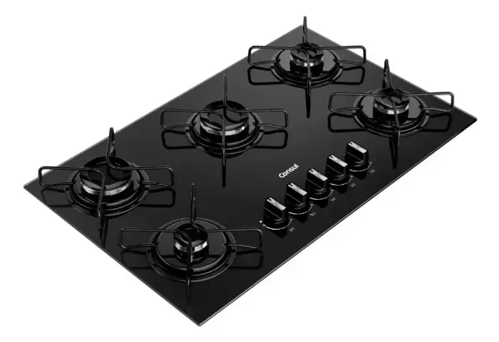Cooktop 5 bocas Consul preto