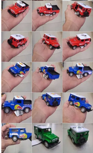Miniaturas Toyota Bandeirante temáticas diversas