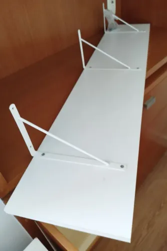 Prateleira 1,20m branca com suporte
