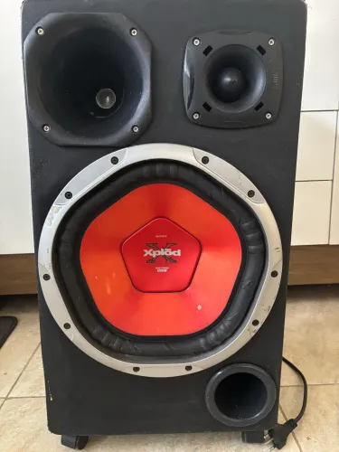 Caixa trio Sony com rádio e fonte