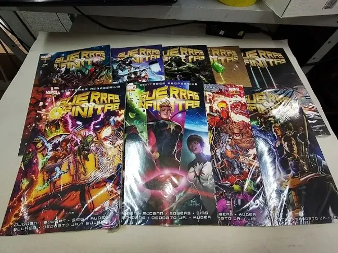 guerras infinitas 9 vols completa marvel panini x-men vingadores hulk wolverine quarteto