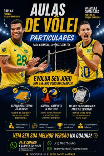 Aulas de vôlei particulares