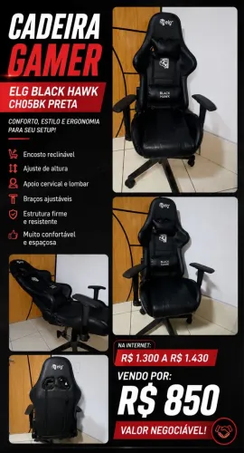 Cadeira gamer muito nova 