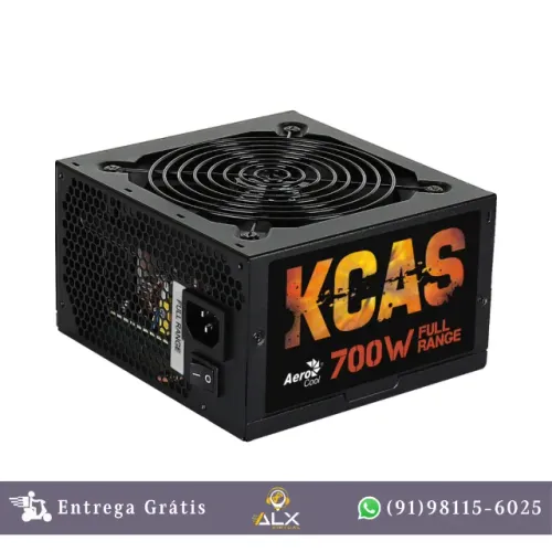 Fonte Gamer Aerocool Kcas 700w 80 Plus Full Range Apfc *ENTREGA GRÁTIS*