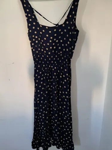 Vestido longo de festa 42 forrado tecido com detalh eelástico na cintura chique