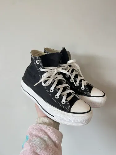 Tênis all star 35 plataforma preto 