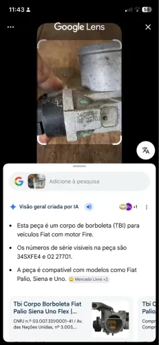 Tbi para motor fire 