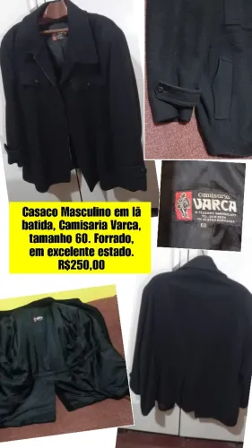 Casaco Masculino Lã Batida Ta\m. 60