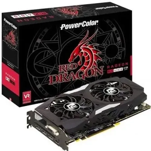 Placa de vídeo RX580 - 8Gb - Powercolor