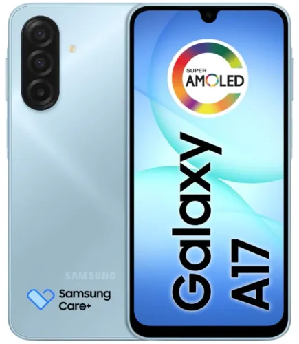 Celular Samsung Galaxy A17, 128GB, 4GB, 50MP Tela 6.7", IP54 - Azul (LACRADO + GARANTIA)