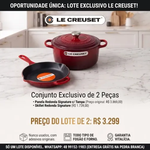Panelas Le Creuset (Novas e originais - Garantia Vitalícia)