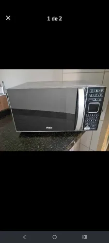 Microondas 25 litros frente espelhada tá bem conservado r$ 300