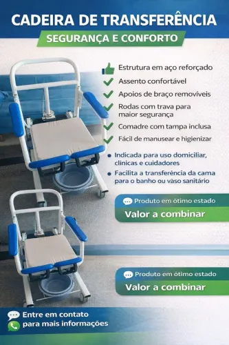 Cadeira de Transferência - Segurança e Conforto no Dia a Dia