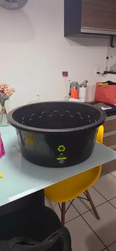 Bacia grande 35 litros preta