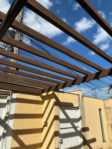 Pergolado madeira eucalipto 4x3