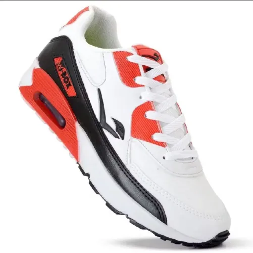 TÊNIS MASCULINO 0105 Branco e laranja