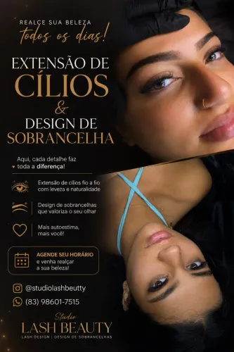 Extensão de cílios e Design de sobrancelha?
