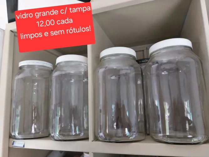Vidro com tampa
