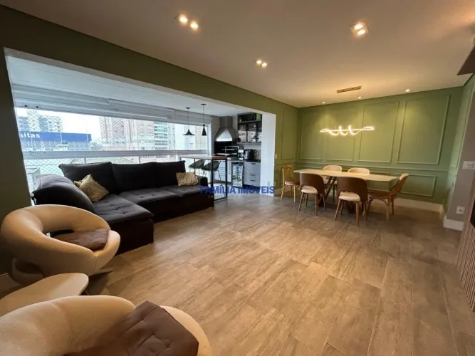 Apartamento 3 quartos suíte 2 vagas lazer Ponta da Praia Santos/SP