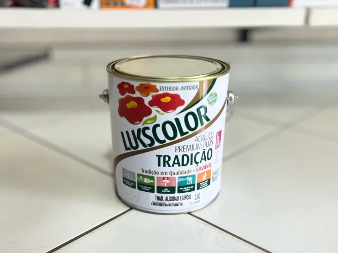 Tinta Algodão Egípcio Lukscollor 3,6l Acrílico Premium Plus