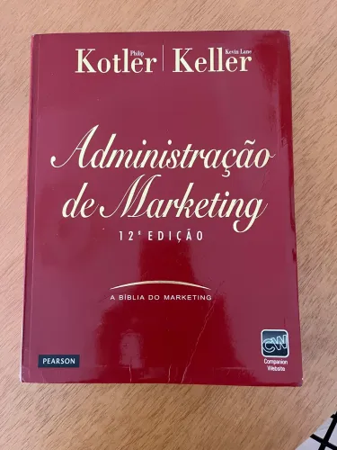 Livro Administração de Marketing Kotler Keller 12ª Edição Pearson Original Usado