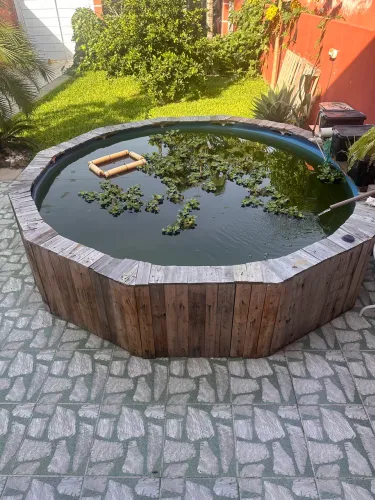 Lago para criação de peixes