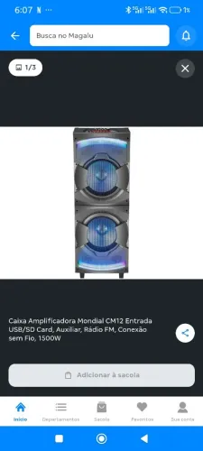 Caixa de som CM