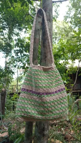 bolsa crochê