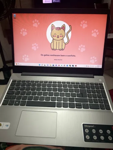 Notebook Ideapad 3i 15.6" Intel Celeron N4020 128GB Ssd 4GB W11 15IGLl05 Lenovo Cor Cinza