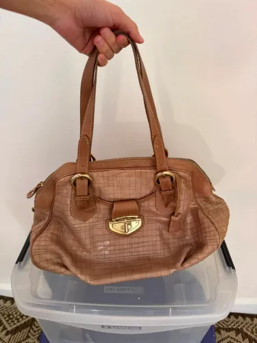Bolsa couro luz da lua