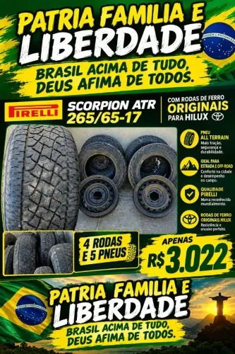 rodas 17 para HILLUX