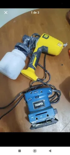 Compressor e lixadeira 