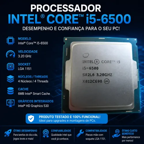 Processador i5 6500 (novo)